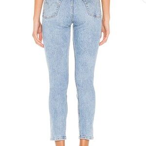 Levi’s 501 button fly skinny jeans.  Great condition